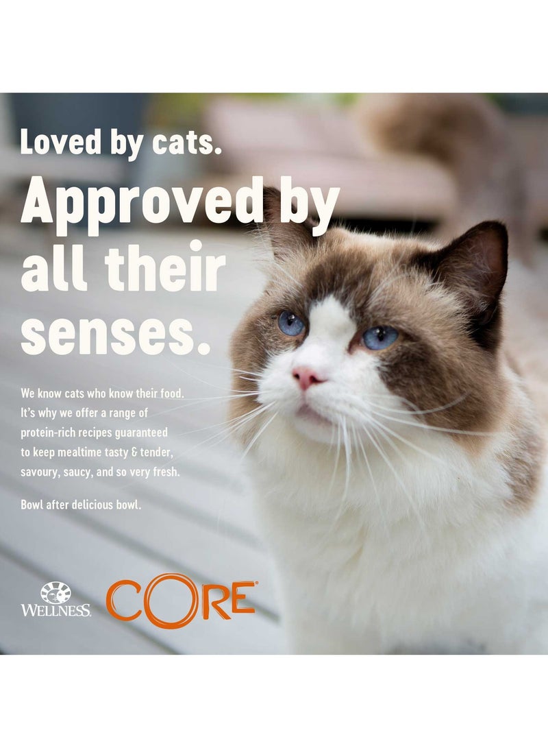 ويلنس كور اكل قطط رطب طعام قطط رطب بنكهة التونة قطع طرية بالمرق للقطط البالغة - 6x85 جرام - طعام قطط خالي من الحبوب - اكل قطط طبيعي و غني بالبروتين - Image 4