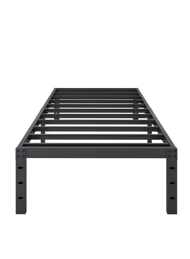 SHLAND Twin Bed Frames, 14 Inch High Metal Platform Bed Frame Mattress Foundation with Steel Slats Support, No Box Spring Needed, No Noise, Easy Assembly - Image 1