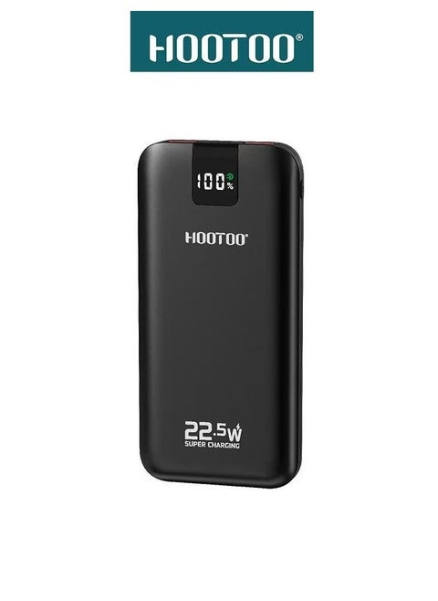 باور بانك 3in1 بقوة 10.000mAh. شاحن متنقل بثلاثه منفذ منفذين USB-منفذ PD. بطاريه متنقله بحجم صغير  وكفائه عاليه. بور بانك يأتي بشحن فائق بقوة 22.5W. بطارية شحن من برندات هوتو بطراز - mx219
