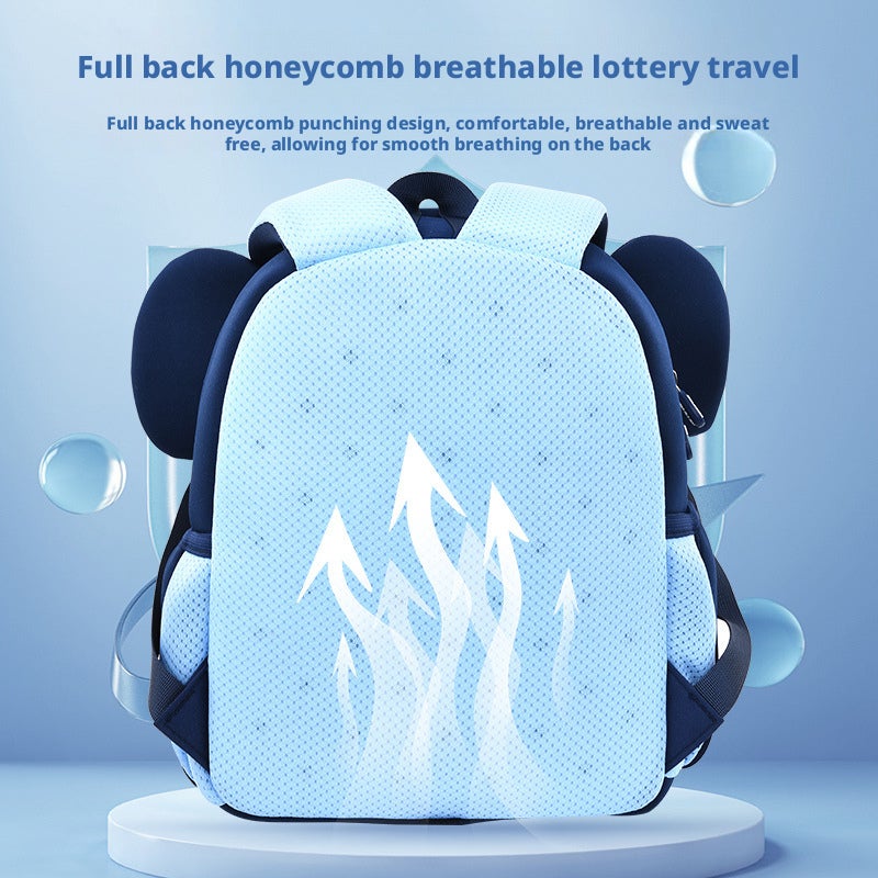 Cartoon Cute Kids Backpack Neoprene Lightweight Anti-Lost - Image 4