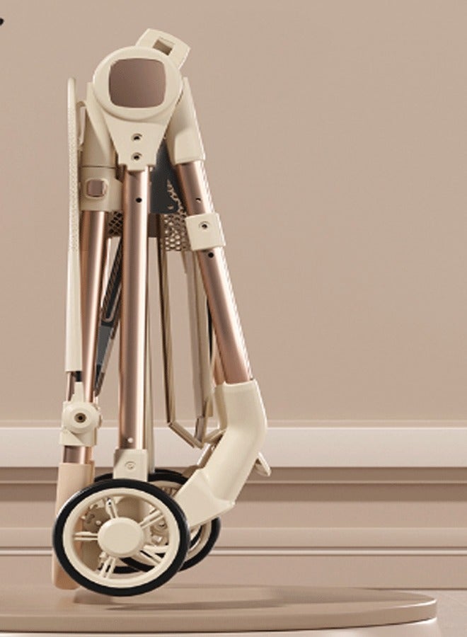 Baby Stroller with Tray - Lightweight, Foldable Travel Stroller for Children, Adjustable Sit and Lie Design - Image 2