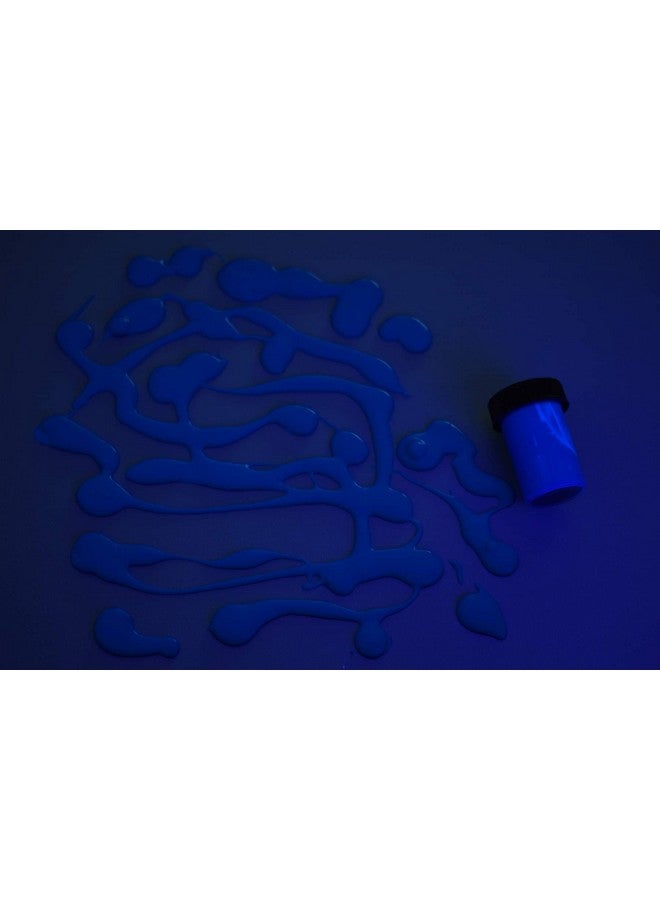 DirectGlow LLC Directglow 3/4Oz Uv Blacklight Reactive Fluorescent Acrylic Paints (Black) - Image 1