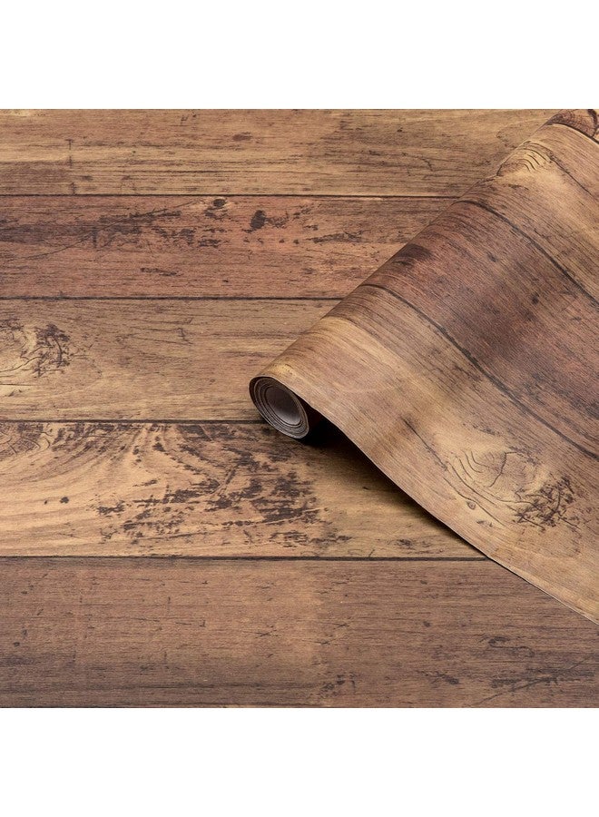التعارف ورق حائط لاصق ذاتي من ANNACREATIONS، ملصقات فينيل مقاومة للماء، ورق حائط من مادة البولي فينيل كلوريد (18 بوصة × 100 بوصة) (رمادي خشبي مقاوم للطقس) - Image 3