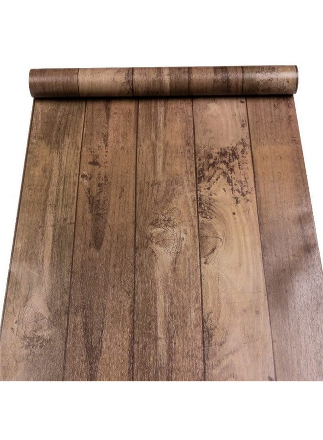 التعارف ورق حائط لاصق ذاتي من ANNACREATIONS، ملصقات فينيل مقاومة للماء، ورق حائط من مادة البولي فينيل كلوريد (18 بوصة × 100 بوصة) (رمادي خشبي مقاوم للطقس) - Image 2