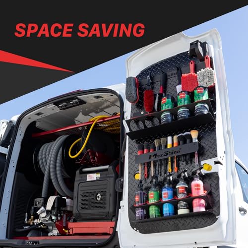 Maxshine Universal Detailing Spray Bottle Holder - Holds 5 Sprayers (16oz), Sturdy & Lightweight Organizer, Easy Wall Mounting, Ideal for Garage & Mobile Use, Auto Detailing Accessories & Supplies - Image 4