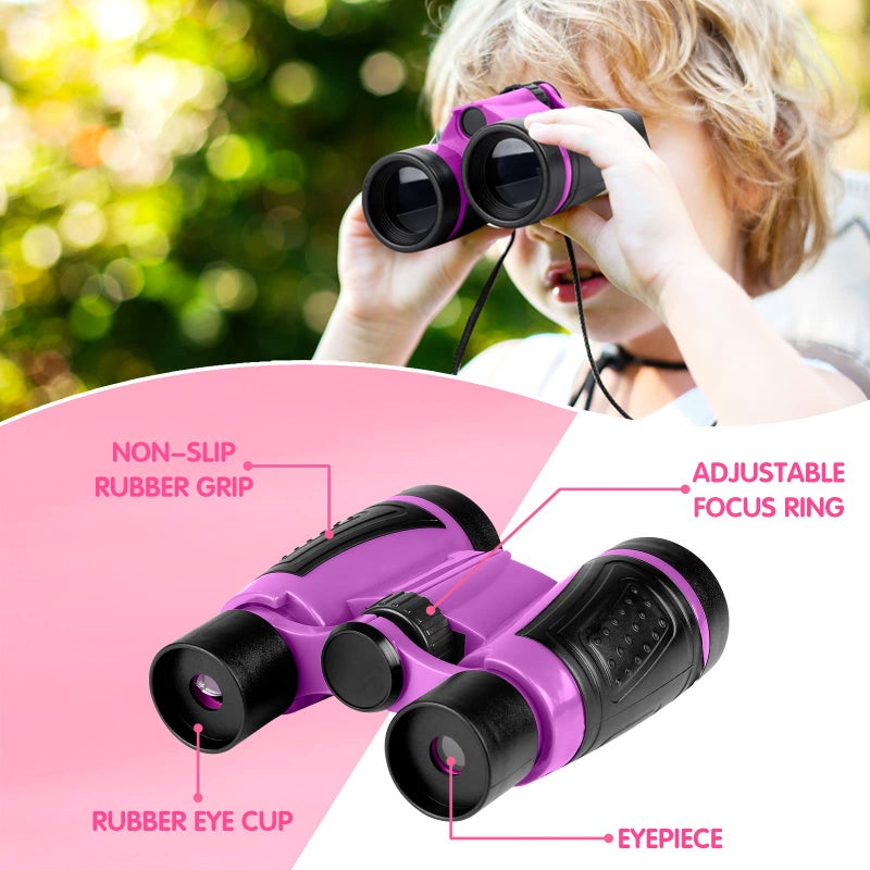 INNOCHEER Explorer Kit  Bug Catcher Kit for Kids Outdoor Exploration for Boys Girls 312 Years Old Purple - Image 3