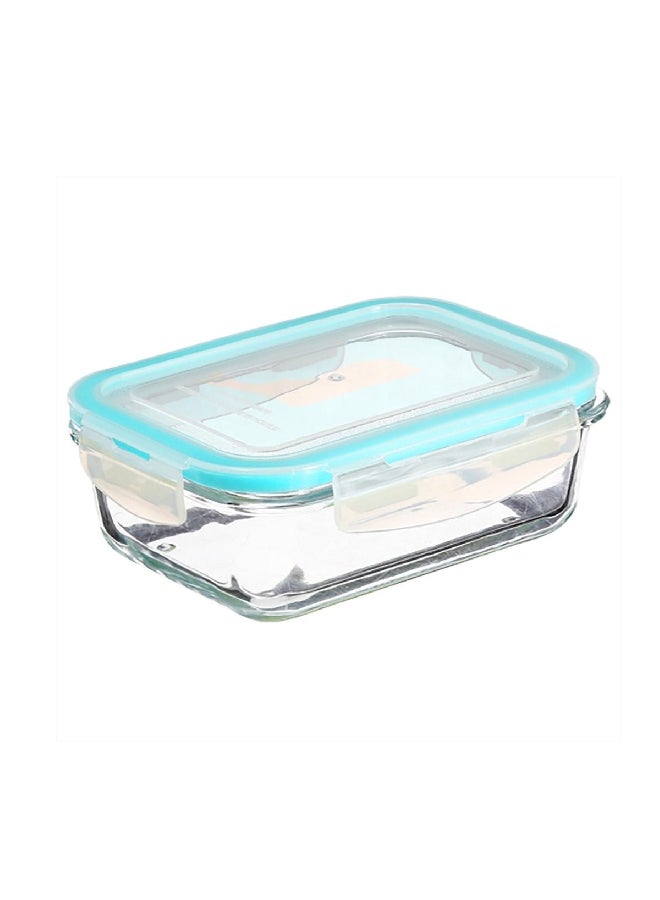 Five Simply Smart 3-Piece Gm Clipeat Rectangular Glass Food Conservation Box Clear And Blue 9.1 X 17.5 X 23.8 Cm 146512 - Image 4