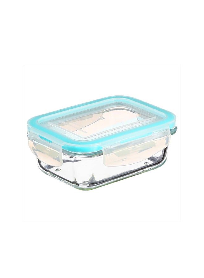 Five Simply Smart 3-Piece Gm Clipeat Rectangular Glass Food Conservation Box Clear And Blue 9.1 X 17.5 X 23.8 Cm 146512 - Image 2