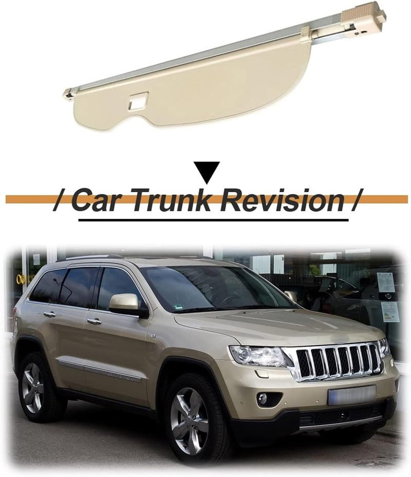 Vuzmode Rear Trunk Cargo Cover for Jeep Grand Cherokee - Image 2
