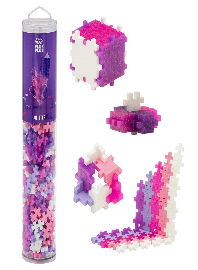 Plus-Plus PLUS PLUS - 240 Piece Glitter Tube - Construction Building Stem / Steam Toy, Kids Mini Puzzle Blocks - Image 1