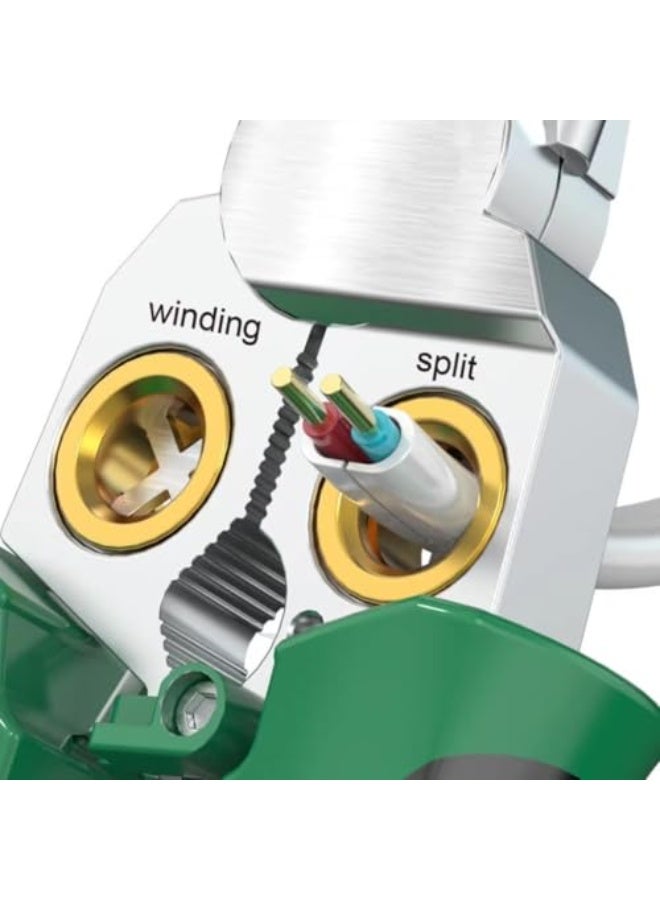 Tazweeq 1 Pcs Wire Stripper Twister with Electricity Measurement Function, 8in1 Wire Stripping Pliers, for Cutting and Pulling Wires Cable Scissors, for Scraping and Pressing Wires - Image 2