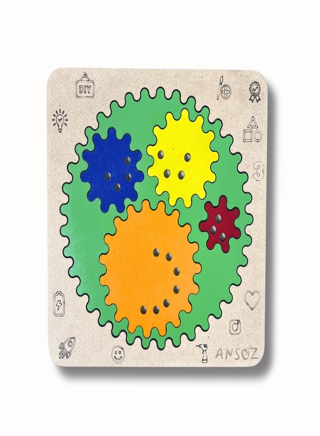Ansoz Spirograph Drawing Kit with Geometric & Scale Ruler for Kids, 1 Pack - Image 1