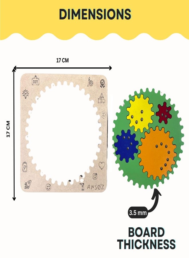 Ansoz Spirograph Drawing Kit with Geometric & Scale Ruler for Kids, 1 Pack - Image 4