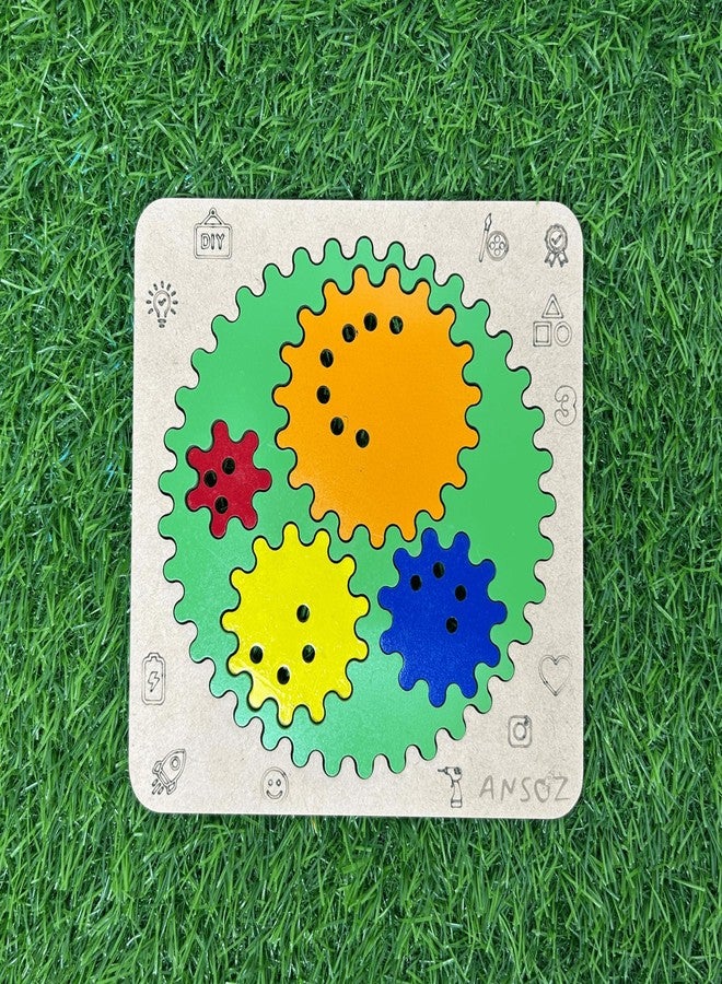 Ansoz Spirograph Drawing Kit with Geometric & Scale Ruler for Kids, 1 Pack - Image 2