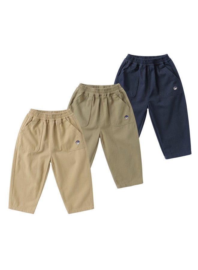 Righteuro Boys' Academy Style Casual Woven Long Pants  New Spring Autumn Children's Toddler Boys' Fall Pants