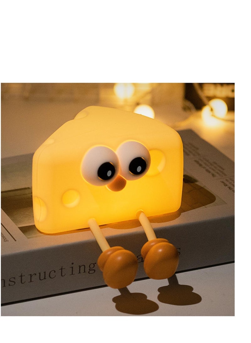 Cheese Kids Night Lights, Rechargeable Timer & Kawaii Lamp for Kids Room, Cute Baby Nightlight | Fun Stuff/Gifts for Teens, Children, Girls & Boys