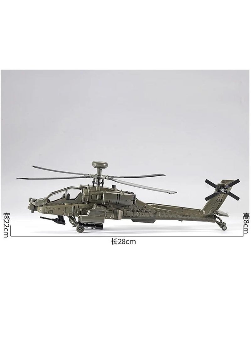 Boys Toys Table Gift Men Home Alone 1/64 Scale Apartment Helicopter Diecast Alloy Model Collection Toy Gift/Children - Image 3