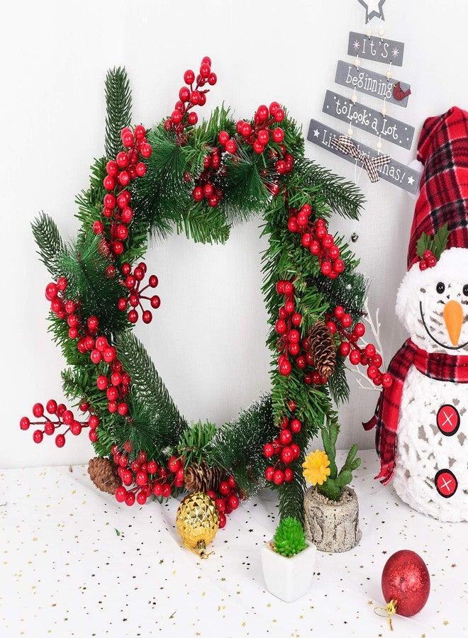 Lvydec 30pcs Artificial Red Berry Picks - Christmas Holly Berry Branches Red Berry Stems for Holiday Home Decor and Crafts - Image 4