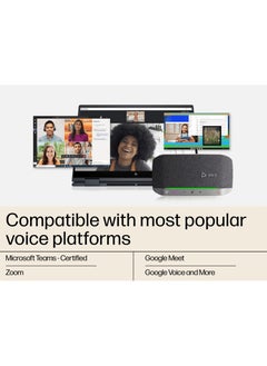 Poly Poly Sync 20 Microsoft Teams Certified USB-A Speakerphone with 3-Microphone Steerable Array, Full-Duplex Audio, 20 Hours Talk Time, Bluetooth Connectivity for PC and Smartphone | 772C844  - Image 5