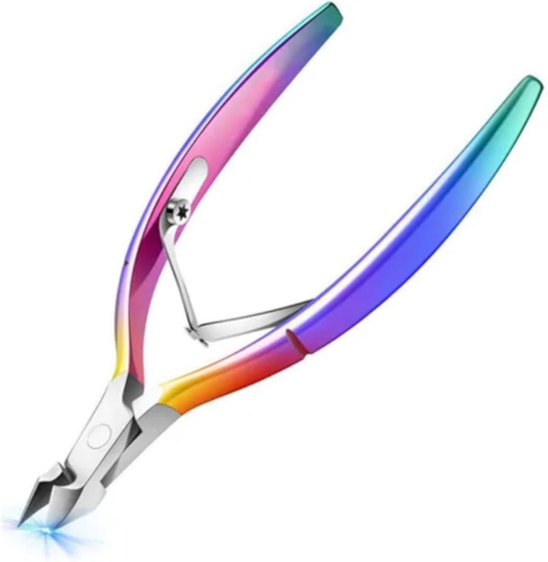 Cuticle Trimmer Scissors Professional Stainless Steel Manicure Pedicure Tool for Fingernails, Christmas Cuticle Pusher Not Included