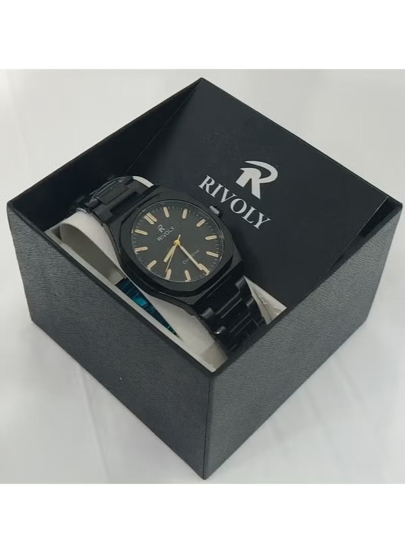 ريفولي ساعة ريفولي الرجالية، أناقة وجودة عالية، إصدار جديد، ستانلس ستيل