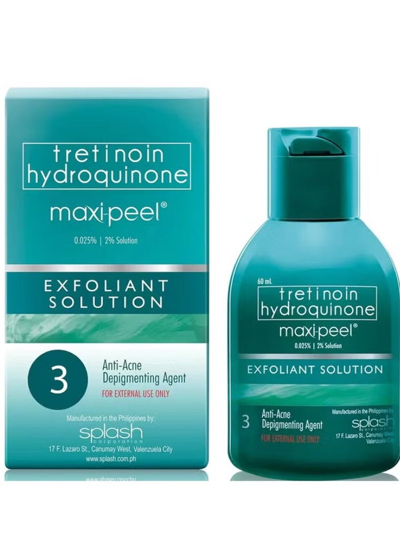 MAXI PEEL Exfoliant Solution 3 - 60mL - Image 1
