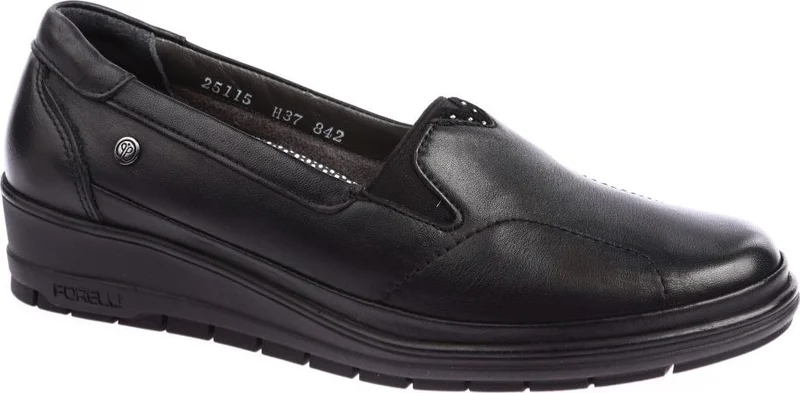 فوريلي 25115 Women's Leather Black Hallux Comfort Shoes