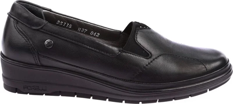 فوريلي 25115 Women's Leather Black Hallux Comfort Shoes