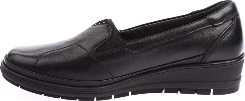 فوريلي 25115 Women's Leather Black Hallux Comfort Shoes