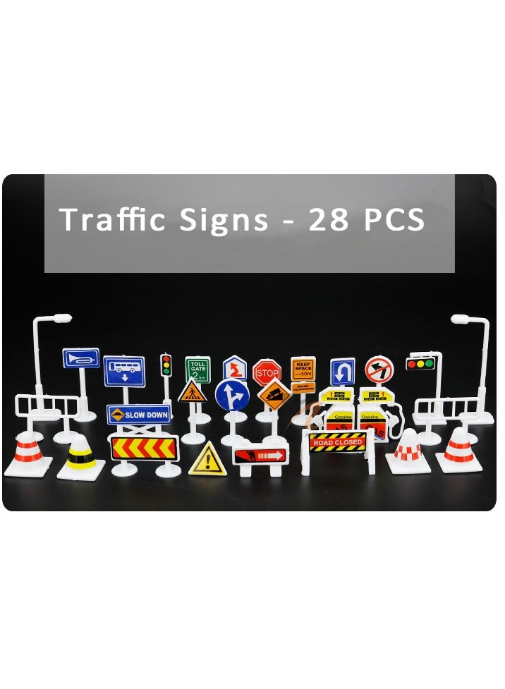 (45PCS) Educational Traffic Road Signs Toys for Kids,Portable Safety Teaching Toys for Children,School  Home Road Safety Training Set (3+ Years) - Image 5