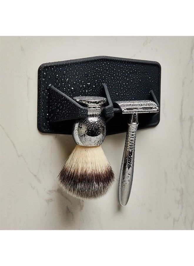 TOOLETRIES - The Maverick Silicone Razor & Brush Holder Holder - The Best Safety Razor Stand. This Will Prolong The Life of Your Shaving Brush. - Image 1