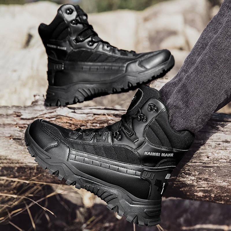 Large Size Combat Boots Men'S High-Top Camouflage Tactical Boots Adventure Rescue Boots Desert Boots Men'S Boots Short Boots Camouflage Boots - Image 5