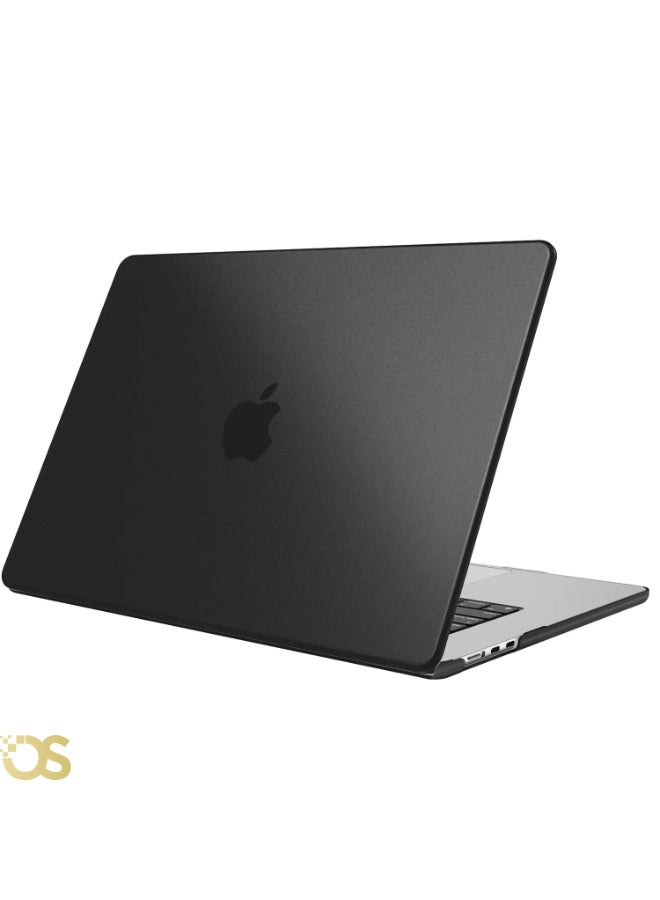OS Hard Shell Protective Case for MacBook Air 13.3-inch — Transparent Black (Smoke) — Compatible with A1932, A2179 & A2337 Models - Image 1