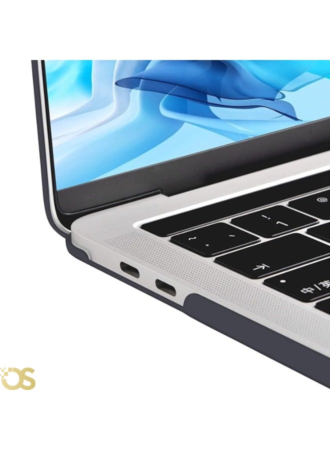 OS Hard Shell Protective Case for MacBook Air 13.3-inch — Transparent Black (Smoke) — Compatible with A1932, A2179 & A2337 Models - Image 2