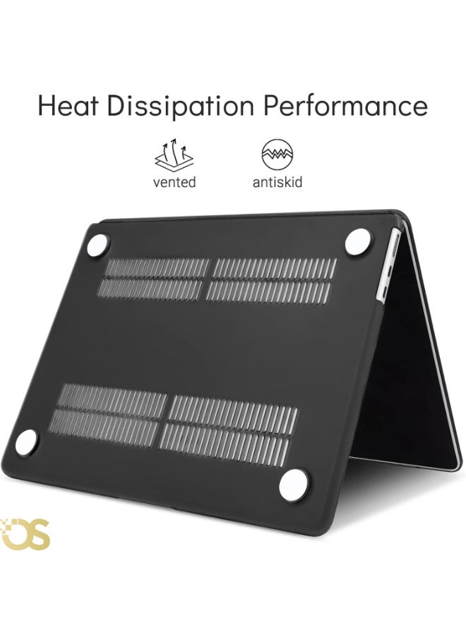 OS Hard Shell Protective Case for MacBook Air 13.3-inch — Transparent Black (Smoke) — Compatible with A1932, A2179 & A2337 Models - Image 5