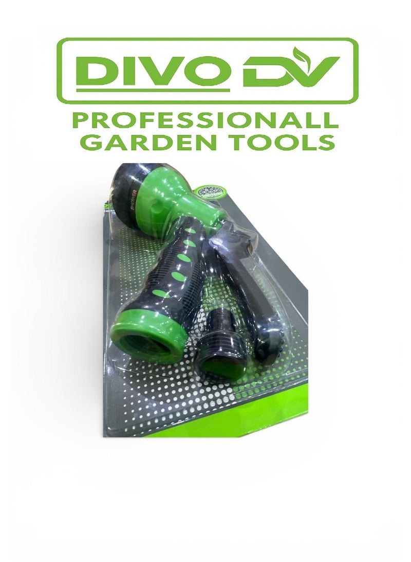 ديفو DIVO مسدس رش مياه متعدد الأنماط للحدائق – مقبض مريح مانع للانزلاق – مناسب للري والتنظيف – الموديل DVO714-40 - Image 4