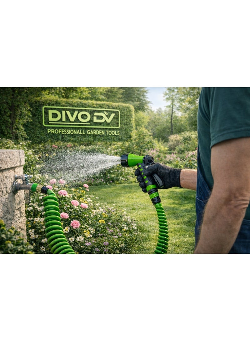 ديفو DIVO مسدس رش مياه متعدد الأنماط للحدائق – مقبض مريح مانع للانزلاق – مناسب للري والتنظيف – الموديل DVO714-40 - Image 5