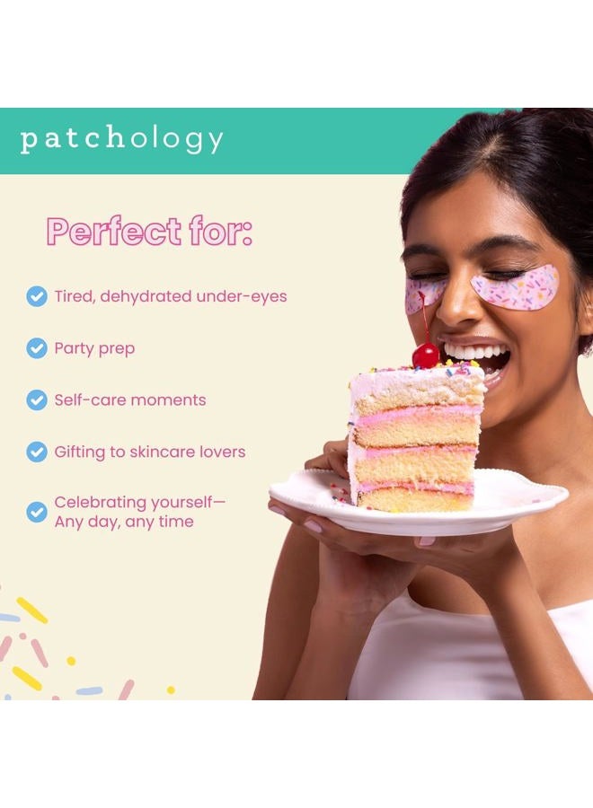 Patchology Eye Want Cake Under Eye Patches for Puffy Eyes, Dark Circles & Wrinkles, Hydrating Undereye Gel Patches, Holiday Treats, Christmas Gifts for Women & Stocking Stuffers for Teens (5 Pairs) - Image 4