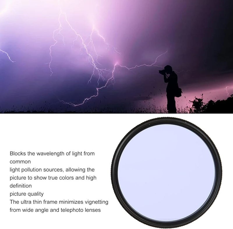 77mm Night Sky Filter For Light Pollution Reduction Oil Proof 3 15mm Frame - Image 4
