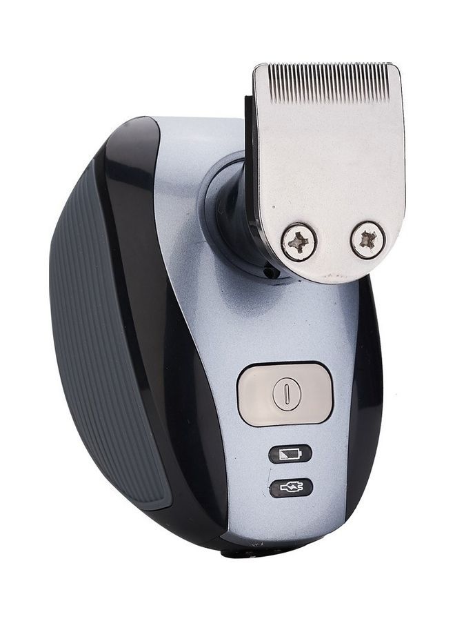 NIBEMINENT 5-In-1 4D USB Cordless Bald CutterHead Grooming Rechargeable Electric Shaver Black/Silver - Image 3