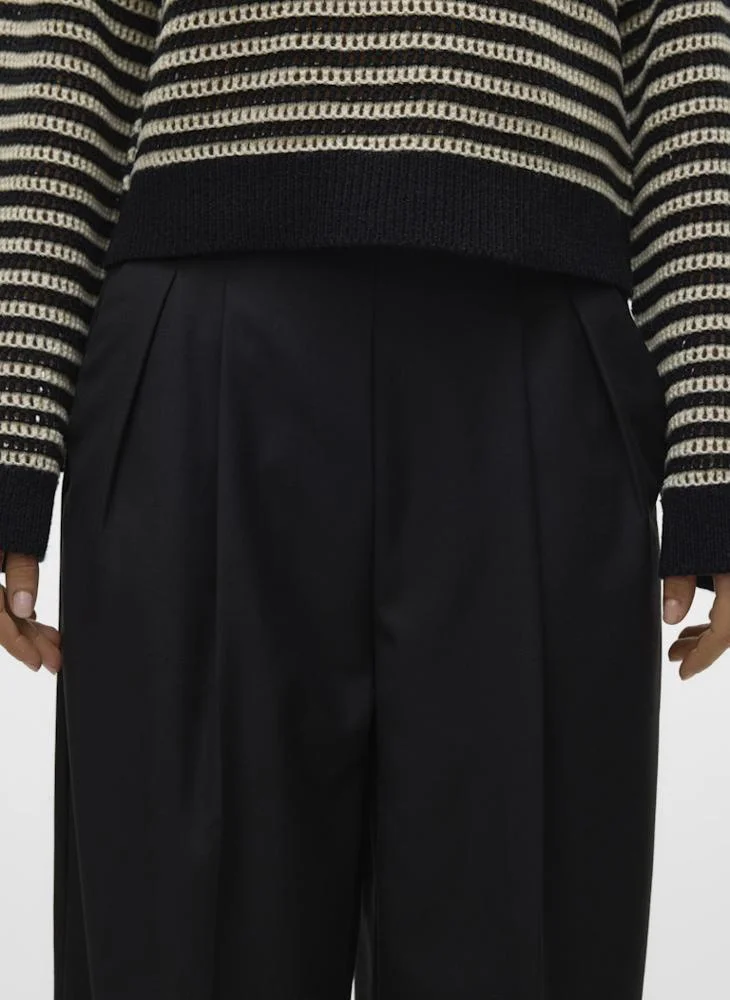 Vero Moda  Casual High Waisted Wide Leg Pleated Pants for Women | Best Price UAE