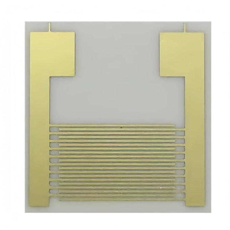 1pcs 0.38 Alumina Ceramic Interdigitated Electrode - IDE Capacitor Array with Chip for Gas Humidity Sensors, Customizable(10x10mm 2) - Image 1