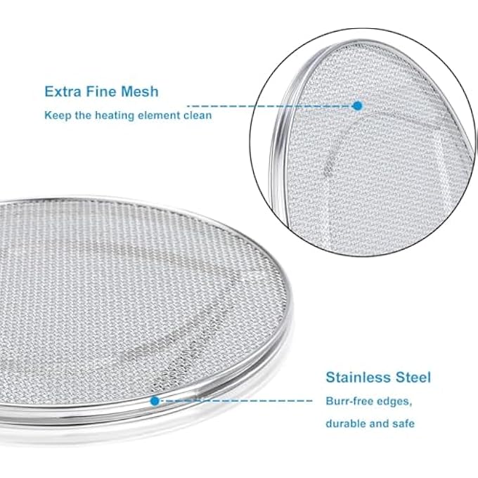 YelaJoy 2Pcs Replacement Splatter Shield  HeavyDuty Stainless Steel Splatter Screen Accessories Compatible With Foodi Smart Xl 6In1 Grill Fg550 Bg500A Dg551 Models  Dishwasher Safe  Reusable - Image 5