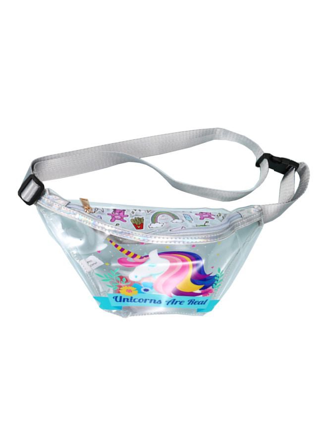 بيوينتي حقيبة خصر مضادة للماء بتصميم رسوم كرتونية شفاف/ أزرق/ وردي - Image 1