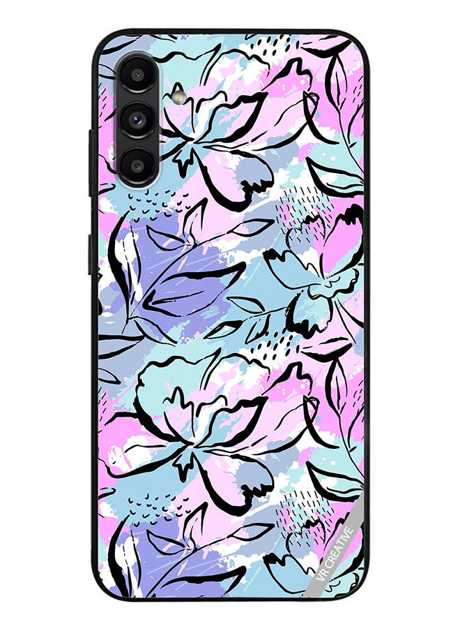 VR CREATIVE - Protective Case Cover For Samsung Galaxy A13 5G Abstract Flowers Print Design Multicolour - Image 1