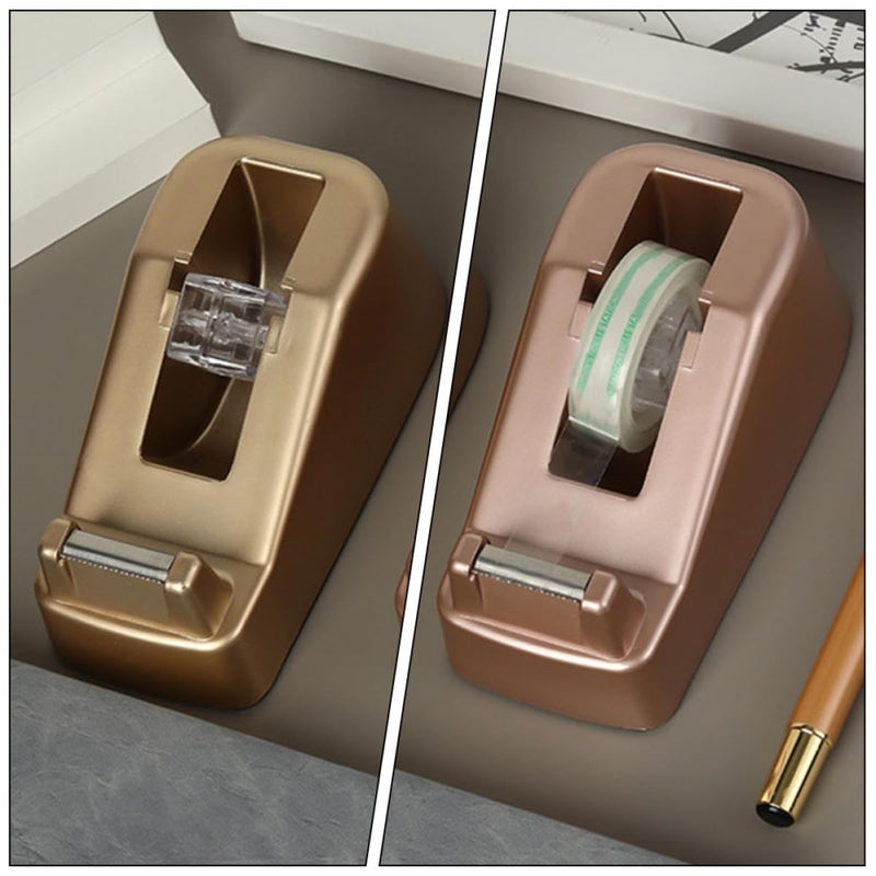 Heavy Duty Tape Dispenser Cutter 2 Pack Portable Desk Tape Holder with Non Slip Base - Image 5