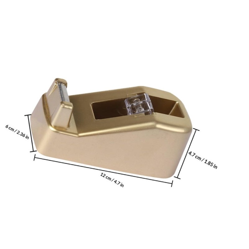 Heavy Duty Tape Dispenser Cutter 2 Pack Portable Desk Tape Holder with Non Slip Base - Image 3