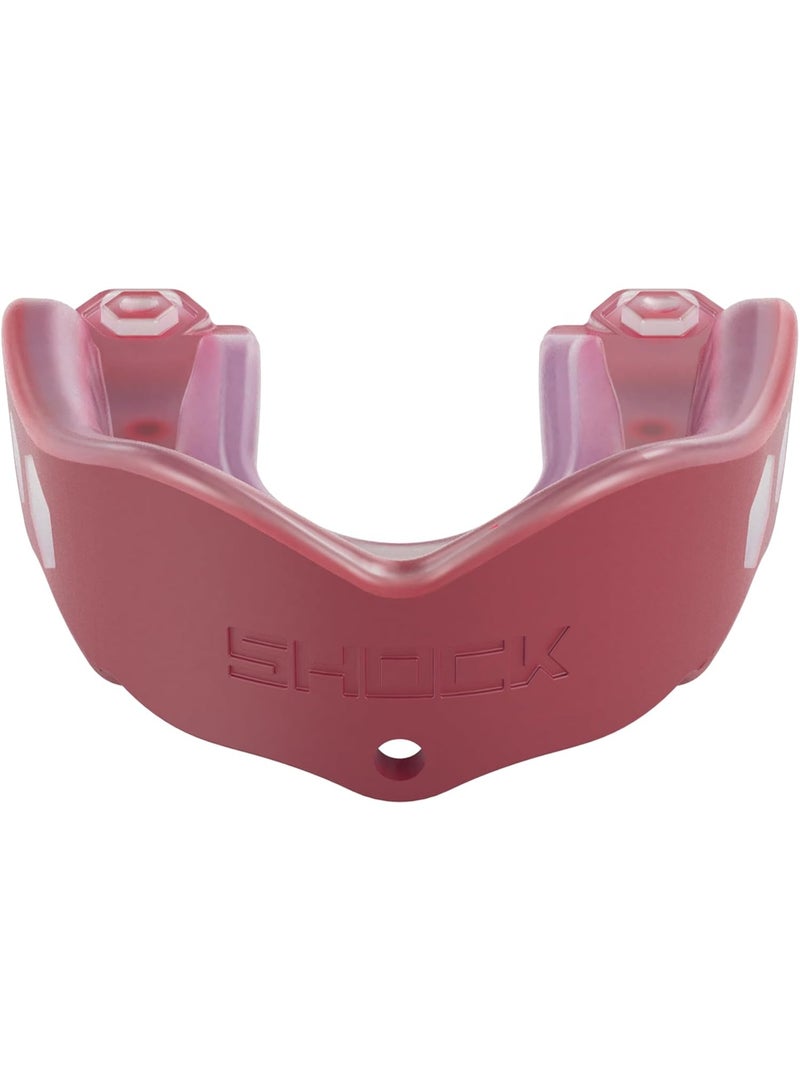 Shock Doctor Mouth Guard Sports, Hockey, Lacrosse, Baseball, Wrestling Moutguard, Gel Max Heavy Duty Protection & Custom Fit, Football Mouth Guard with Strap, Adult & Youth Mouthguard - Image 2