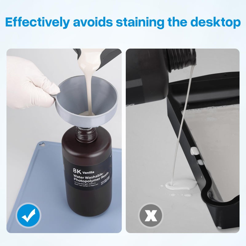 ELEGOO Silicone Mat 400 Ã— 300mm, Perfect for Paint Clay Play Dough Mat, DIY Arts and Crafts - Protect Work Surface for ELEGOO Mars, Saturn, Photon SLA LCD DLP 3D Resin Printers Accessories - Image 3