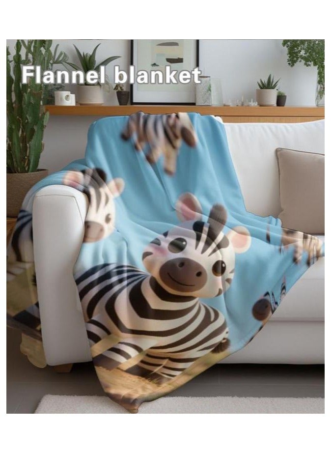 general Children's or student cartoon flannel thin blanket (warm and comfortable, suitable for sleep, games) 100cm*150cm - 670 - Image 1
